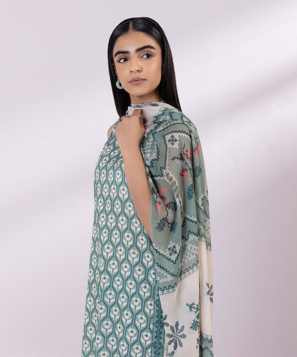 SAPPHIRE | UNSTITCHED 3 PIECE PRINTED LAWN SUIT