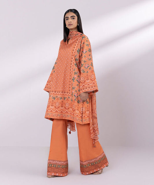 SAPPHIRE | UNSTITCHED 3 PIECE PRINTED LAWN SUIT