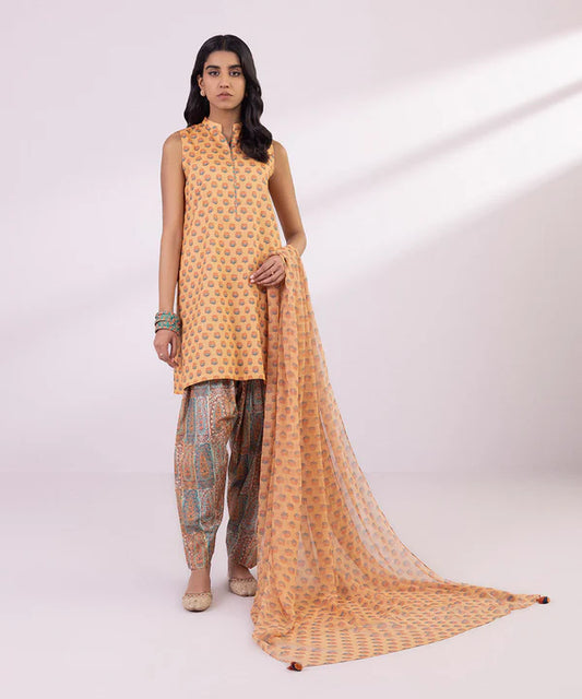 SAPPHIRE | UNSTITCHED 3 PIECE PRINTED LAWN SUIT