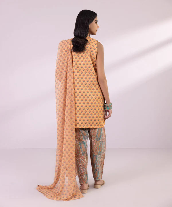 SAPPHIRE | UNSTITCHED 3 PIECE PRINTED LAWN SUIT
