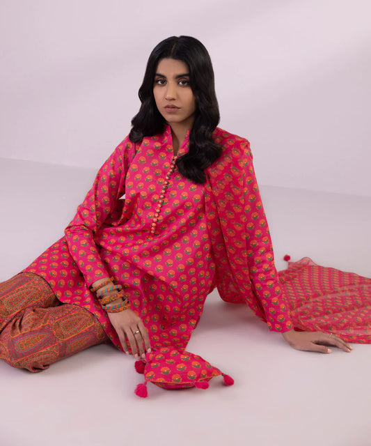 SAPPHIRE | UNSTITCHED 3 PIECE PRINTED LAWN SUIT