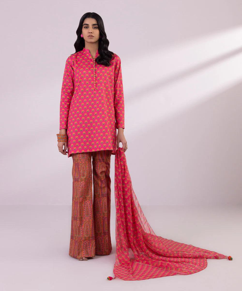 SAPPHIRE | UNSTITCHED 3 PIECE PRINTED LAWN SUIT