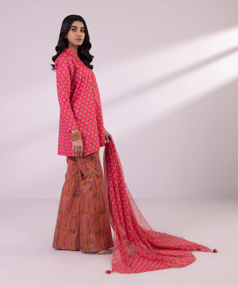SAPPHIRE | UNSTITCHED 3 PIECE PRINTED LAWN SUIT