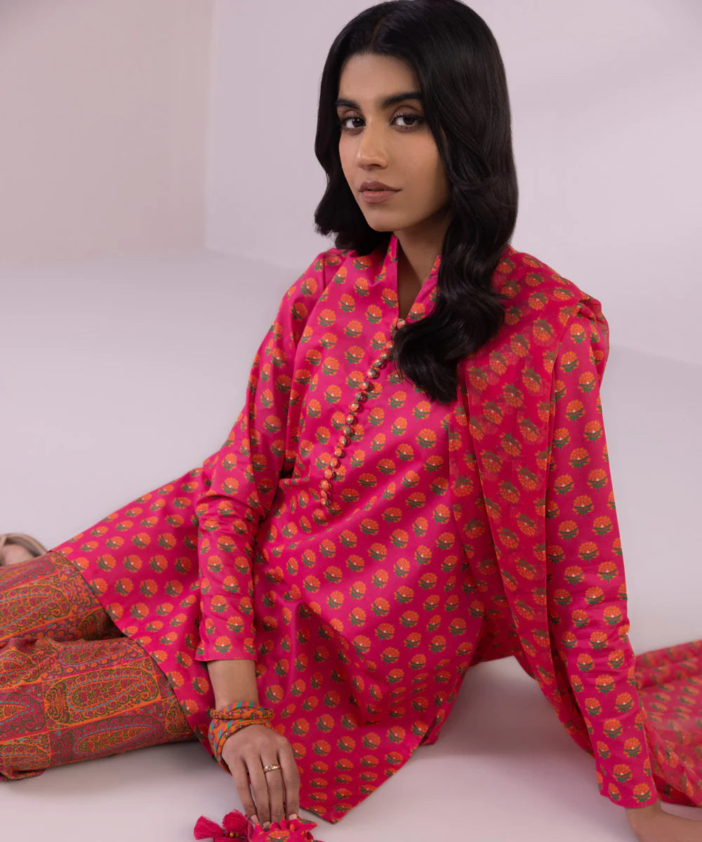 SAPPHIRE | UNSTITCHED 3 PIECE PRINTED LAWN SUIT