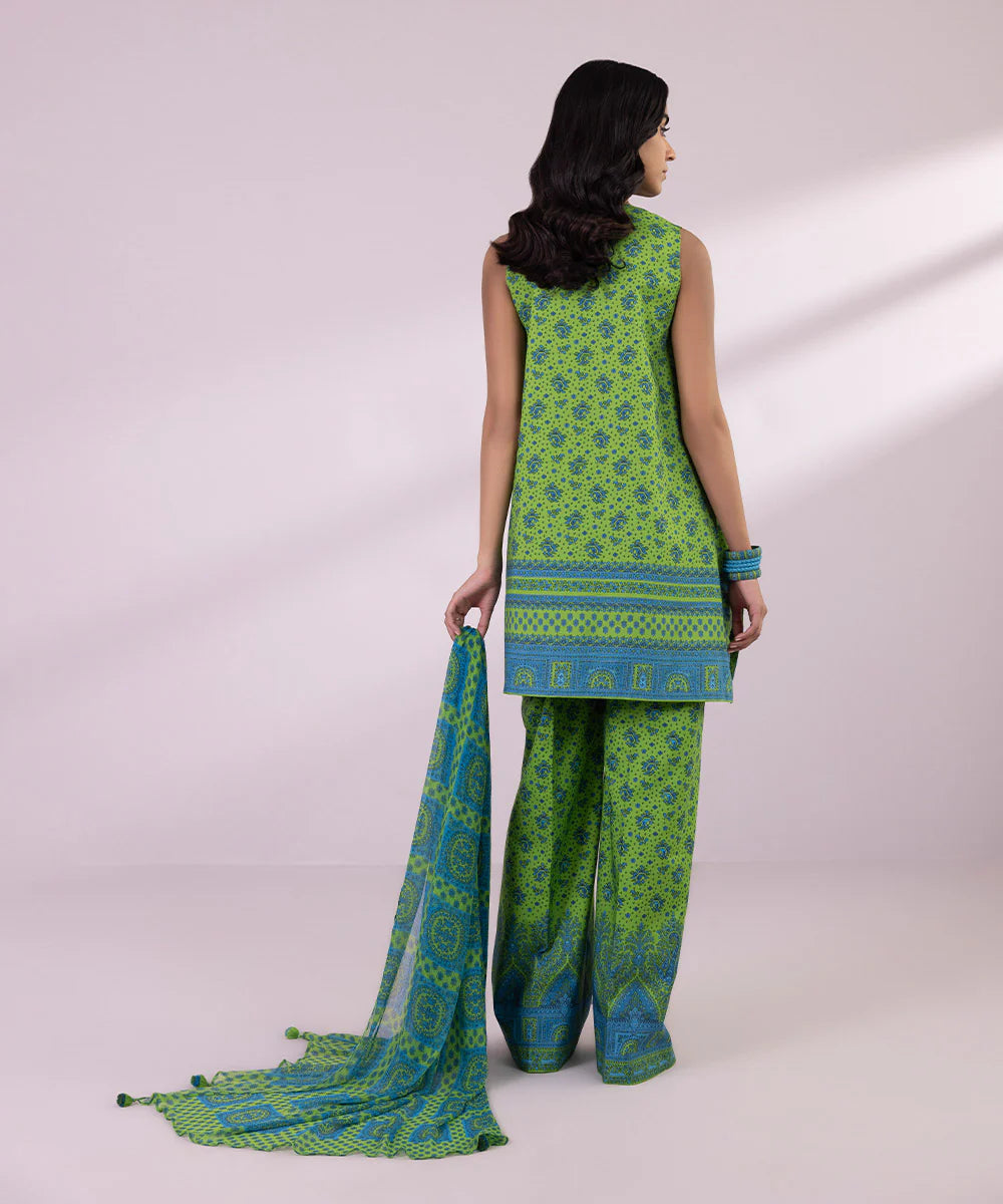 SAPPHIRE | UNSTITCHED 3 PIECE PRINTED LAWN SUIT
