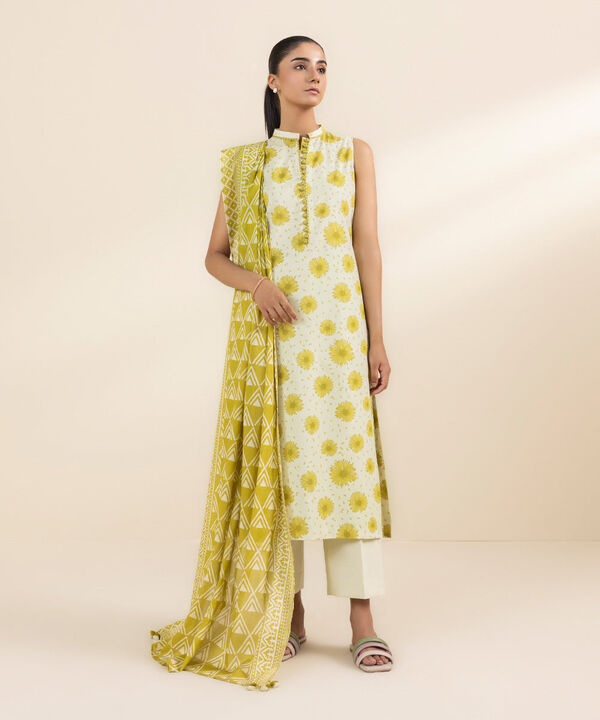 SAPPHIRE | UNSTITCHED 3 PIECE PRINTED LAWN SUIT