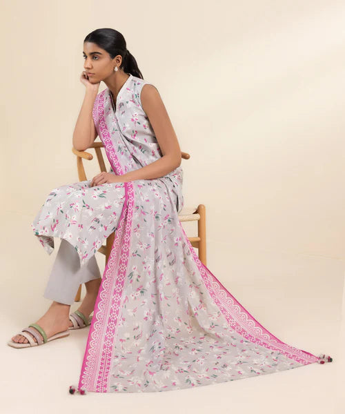 SAPPHIRE | UNSTITCHED 3 PIECE PRINTED LAWN SUIT