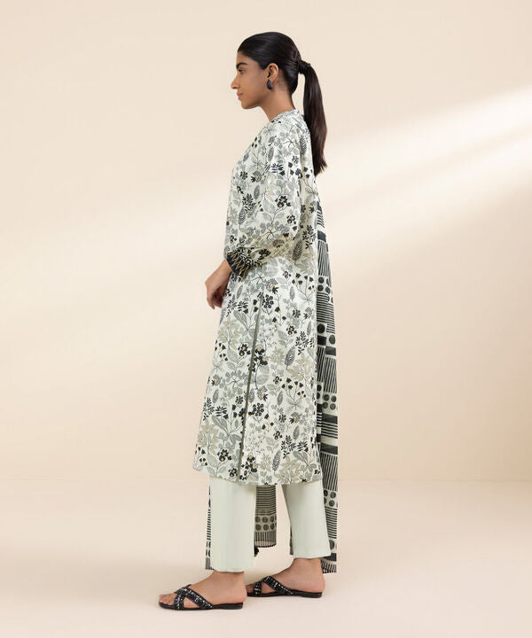 SAPPHIRE | UNSTITCHED 3 PIECE PRINTED LAWN SUIT