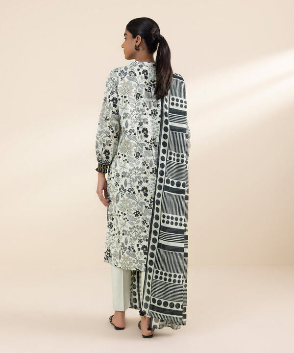 SAPPHIRE | UNSTITCHED 3 PIECE PRINTED LAWN SUIT