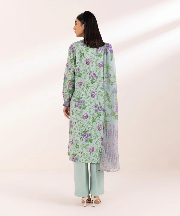 SAPPHIRE | UNSTITCHED 3 PIECE PRINTED LAWN SUIT
