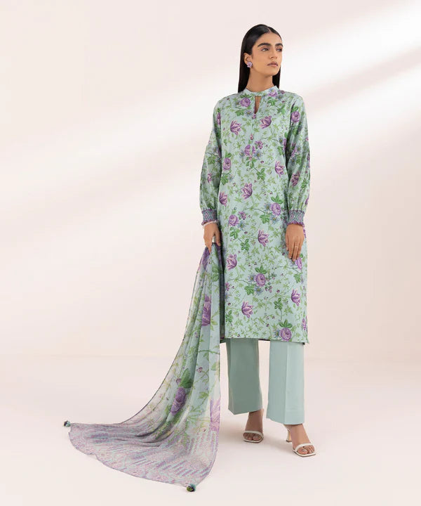 SAPPHIRE | UNSTITCHED 3 PIECE PRINTED LAWN SUIT