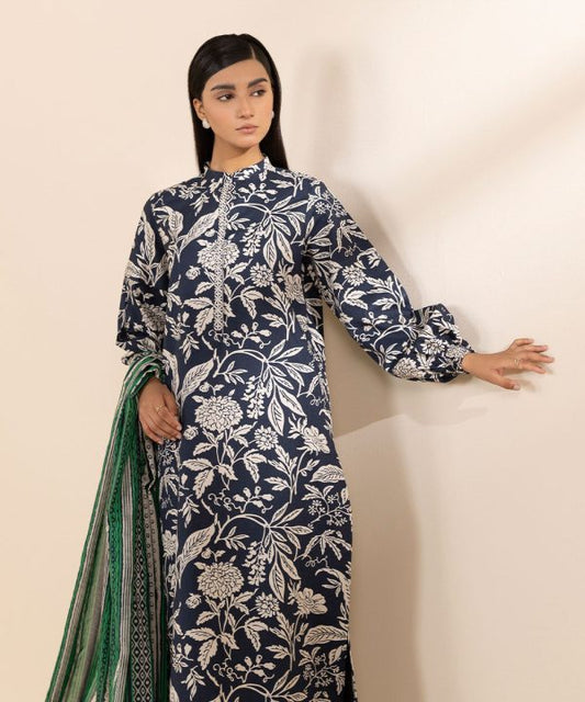 SAPPHIRE | UNSTITCHED 3 PIECE PRINTED LAWN SUIT
