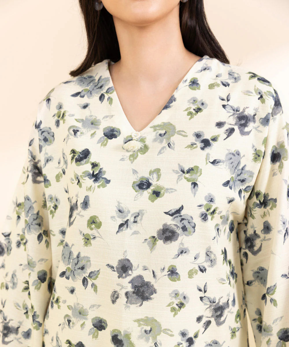 SAPPHIRE | UNSTITCHED 1 PIECE PRINTED CAMBRIC SHIRT
