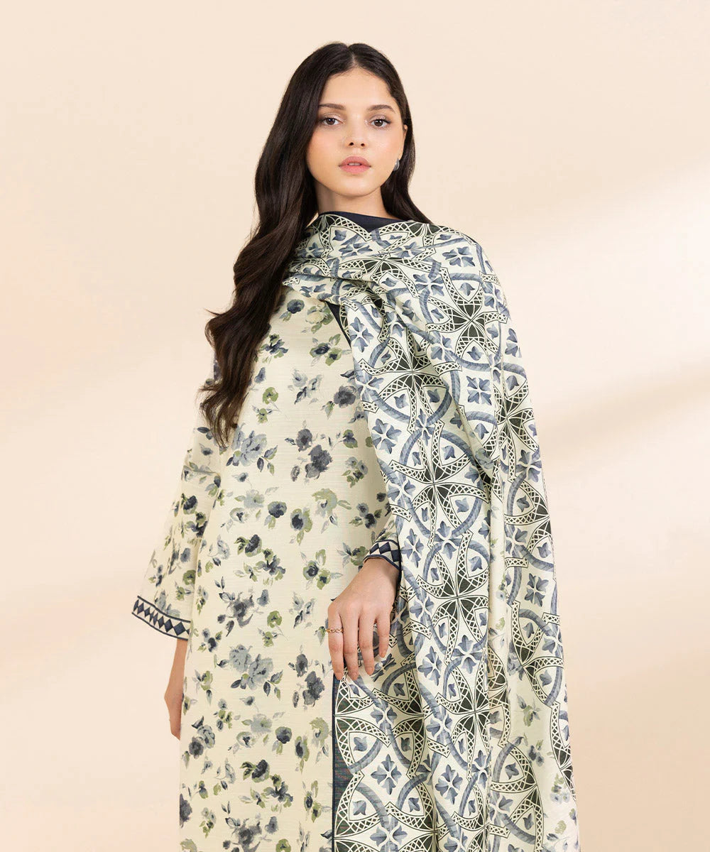 SAPPHIRE | UNSTITCHED 1 PIECE PRINTED CAMBRIC SHIRT