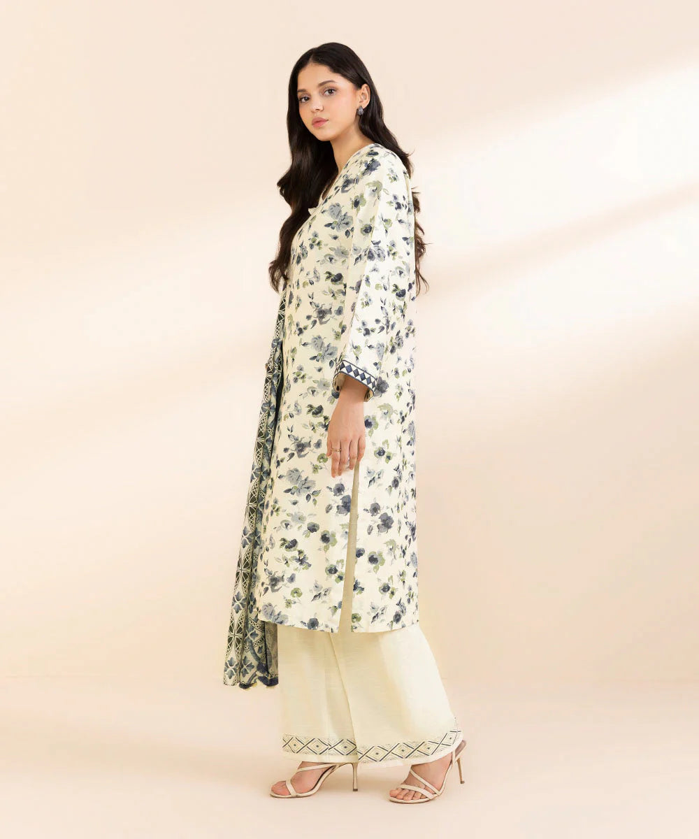 SAPPHIRE | UNSTITCHED 1 PIECE PRINTED CAMBRIC SHIRT