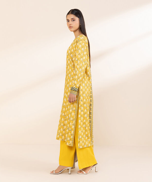 SAPPHIRE | UNSTITCHED 3 PIECE PRINTED LINEN SUIT