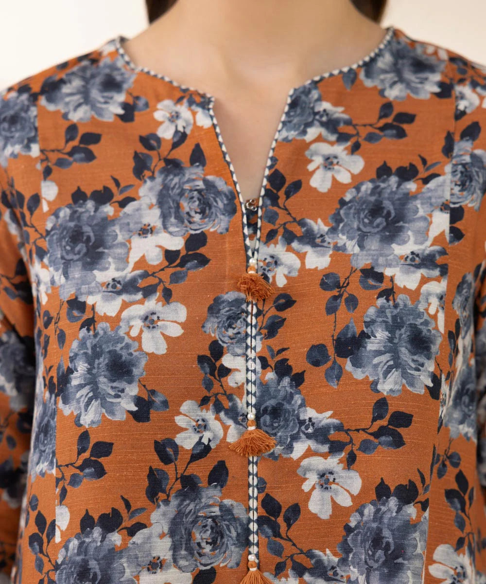 SAPPHIRE | UNSTITCHED 3 PIECE PRINTED LIGHT KHADDAR SUIT