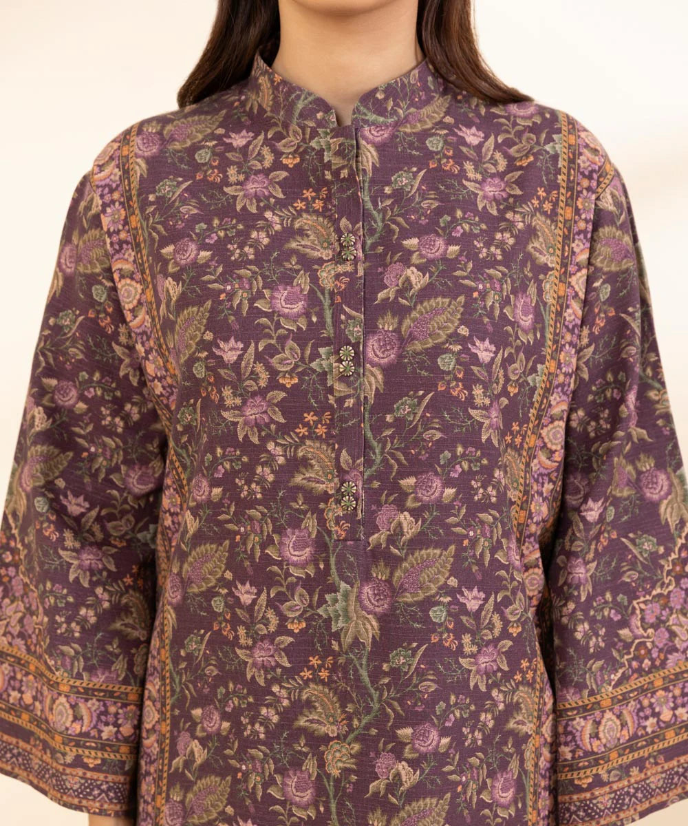 SAPPHIRE | UNSTITCHED 3 PIECE PRINTED LIGHT KHADDAR SUIT
