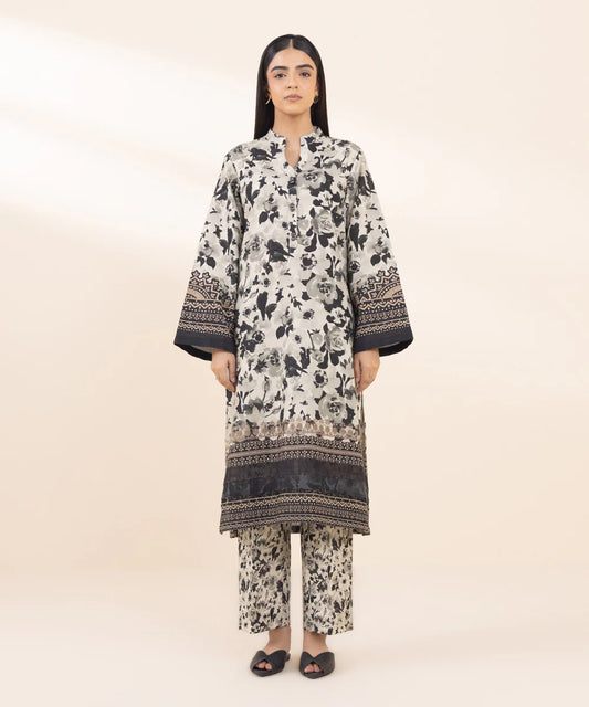 SAPPHIRE | UNSTITCHED 2 PIECE PRINTED LIGHT KHADDAR SUIT