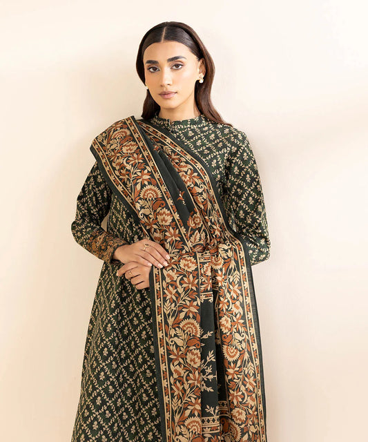 SAPPHIRE | UNSTITCHED 3 PIECE PRINTED LIGHT KHADDAR SUIT