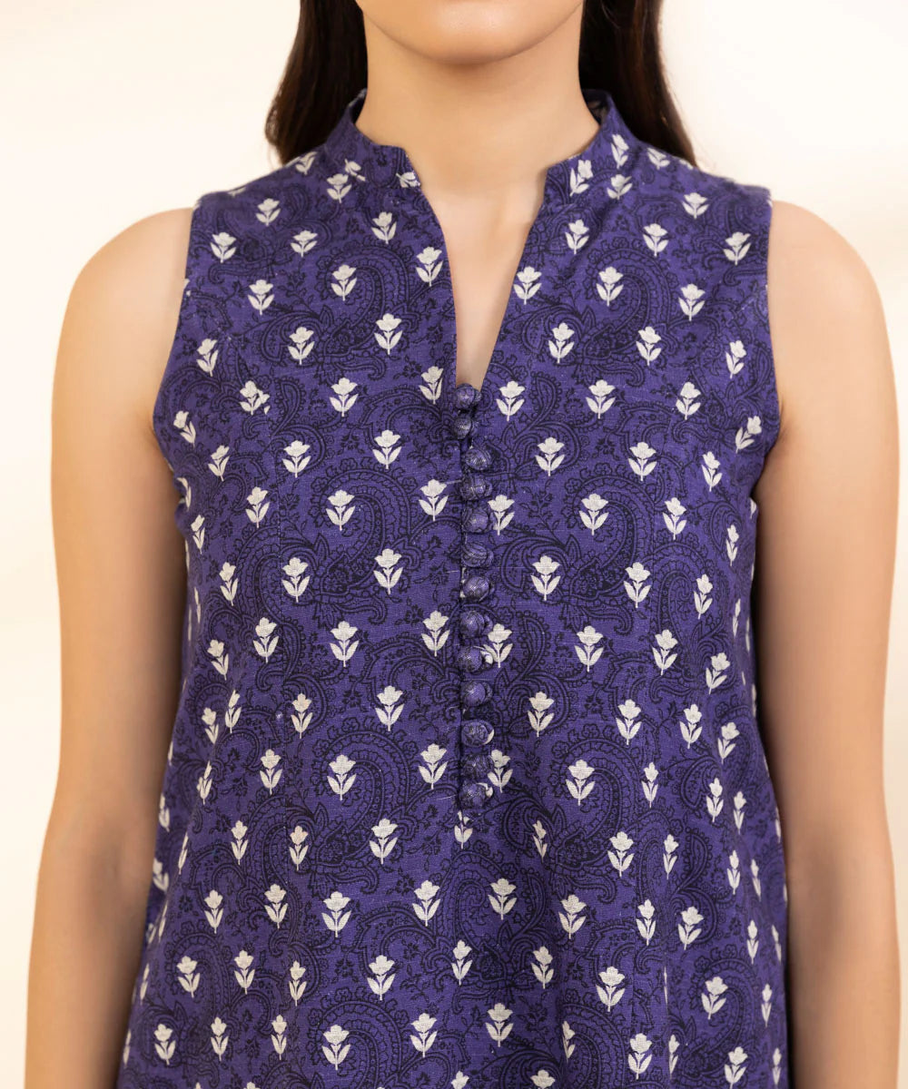 SAPPHIRE | UNSTITCHED 3 PIECE PRINTED LIGHT KHADDAR SUIT