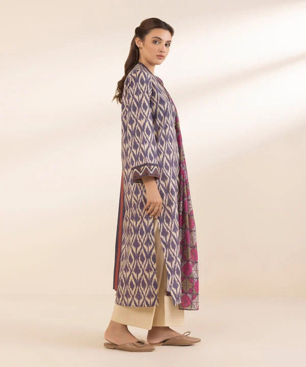 SAPPHIRE | UNSTITCHED 3 PIECE PRINTED LAWN SUIT