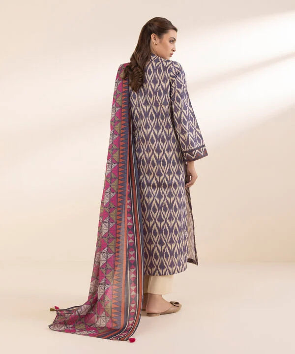 SAPPHIRE | UNSTITCHED 3 PIECE PRINTED LAWN SUIT