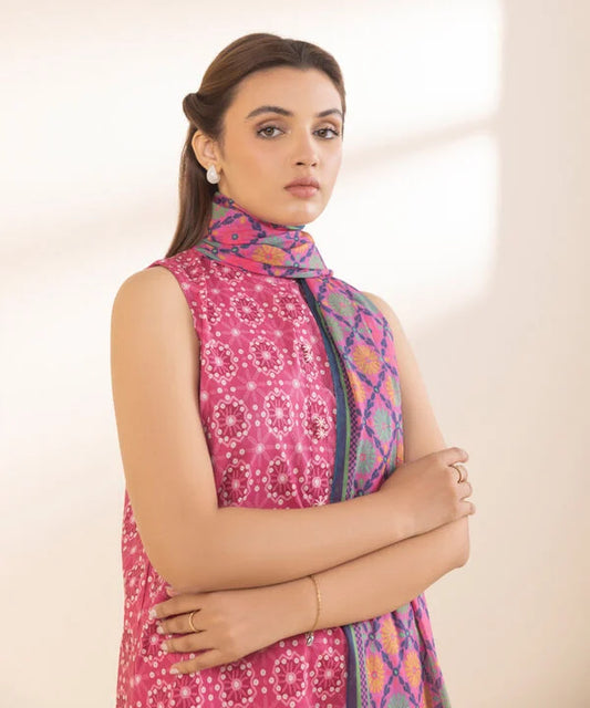 SAPPHIRE | UNSTITCHED 3 PIECE PRINTED LAWN SUIT