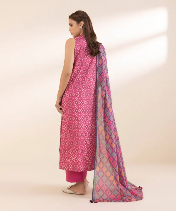 SAPPHIRE | UNSTITCHED 3 PIECE PRINTED LAWN SUIT