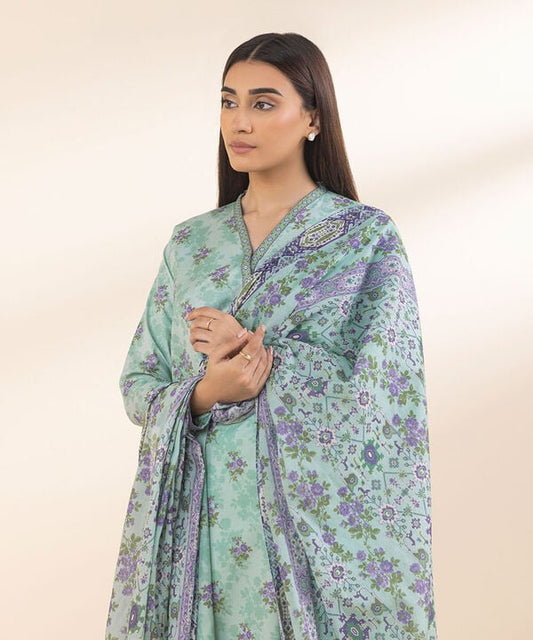 SAPPHIRE | UNSTITCHED 3 PIECE PRINTED LAWN SUIT