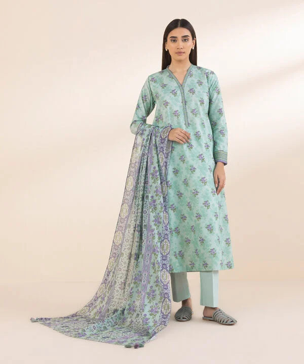 SAPPHIRE | UNSTITCHED 3 PIECE PRINTED LAWN SUIT