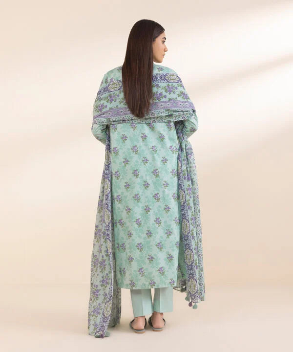 SAPPHIRE | UNSTITCHED 3 PIECE PRINTED LAWN SUIT