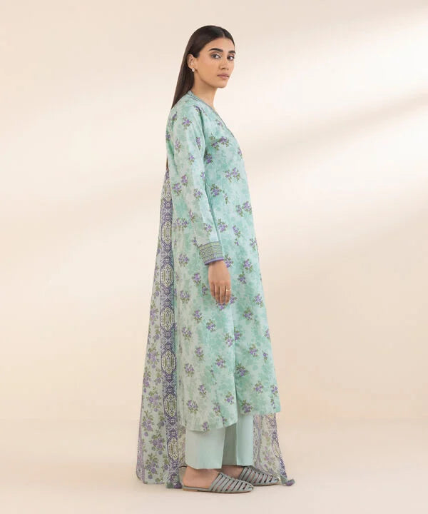 SAPPHIRE | UNSTITCHED 3 PIECE PRINTED LAWN SUIT
