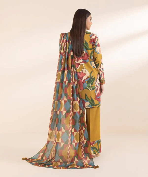 SAPPHIRE | UNSTITCHED 2 PIECE PRINTED COTTON SUIT