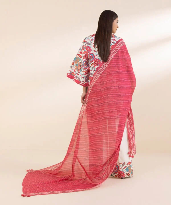 SAPPHIRE | UNSTITCHED 3 PIECE PRINTED COTTON SUIT