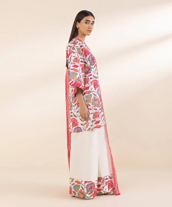 SAPPHIRE | UNSTITCHED 3 PIECE PRINTED COTTON SUIT