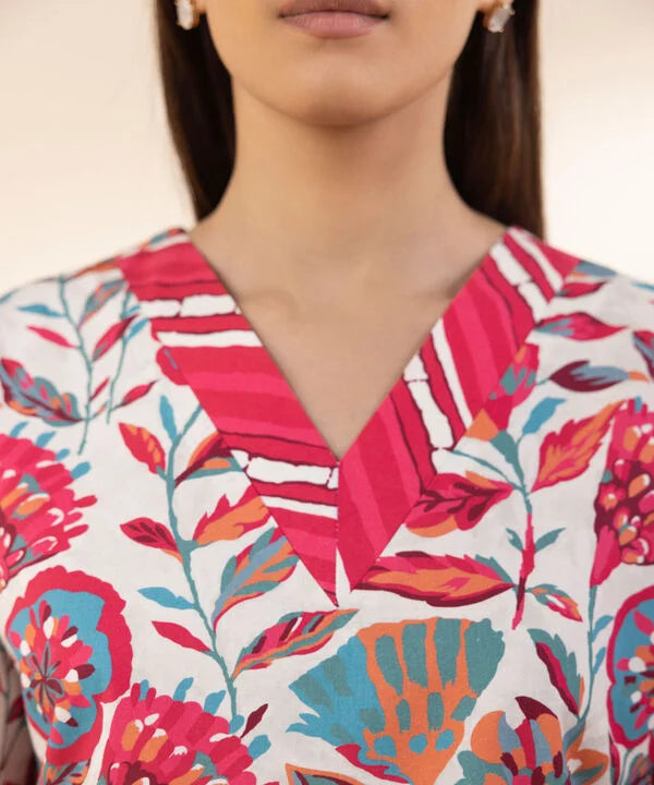 SAPPHIRE | UNSTITCHED 3 PIECE PRINTED COTTON SUIT