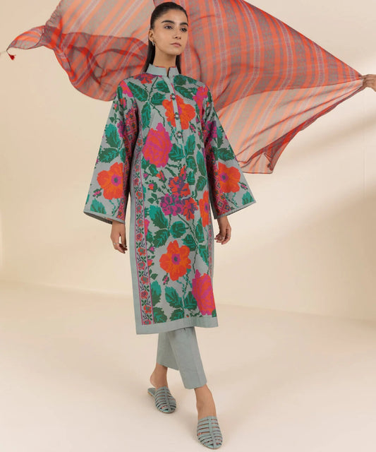 SAPPHIRE | UNSTITCHED 3 PIECE PRINTED LAWN SUIT