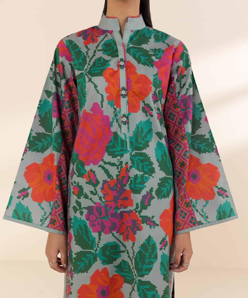 SAPPHIRE | UNSTITCHED 3 PIECE PRINTED LAWN SUIT