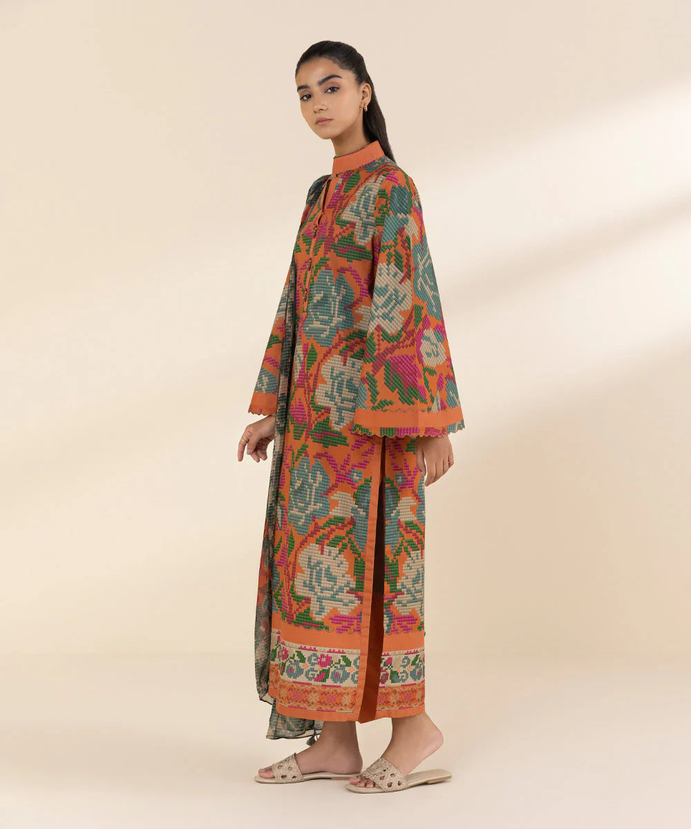 SAPPHIRE | UNSTITCHED 3 PIECE PRINTED LAWN SUIT