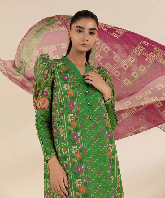 SAPPHIRE | UNSTITCHED 3 PIECE PRINTED LAWN SUIT