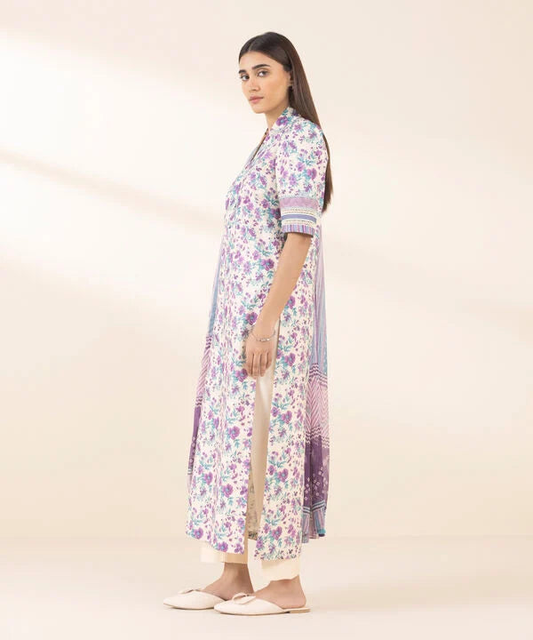 SAPPHIRE | UNSTITCHED 3 PIECE PRINTED COTTON SUIT