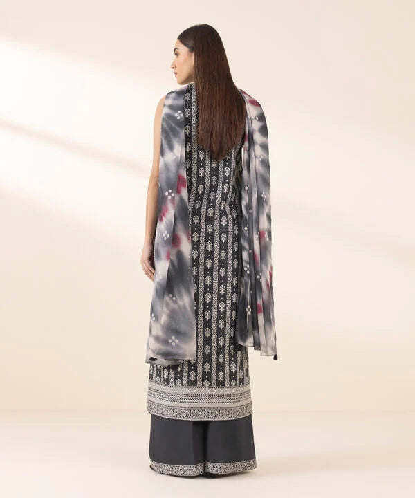 SAPPHIRE | UNSTITCHED 3 PIECE PRINTED COTTON VISCOSE SUIT
