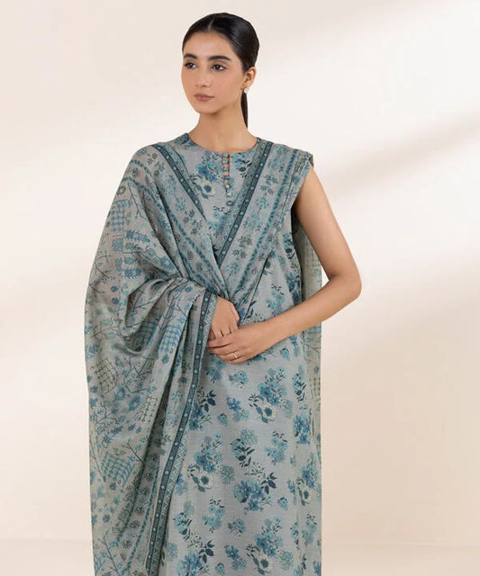 SAPPHIRE | UNSTITCHED 3 PIECE PRINTED LAWN SUIT