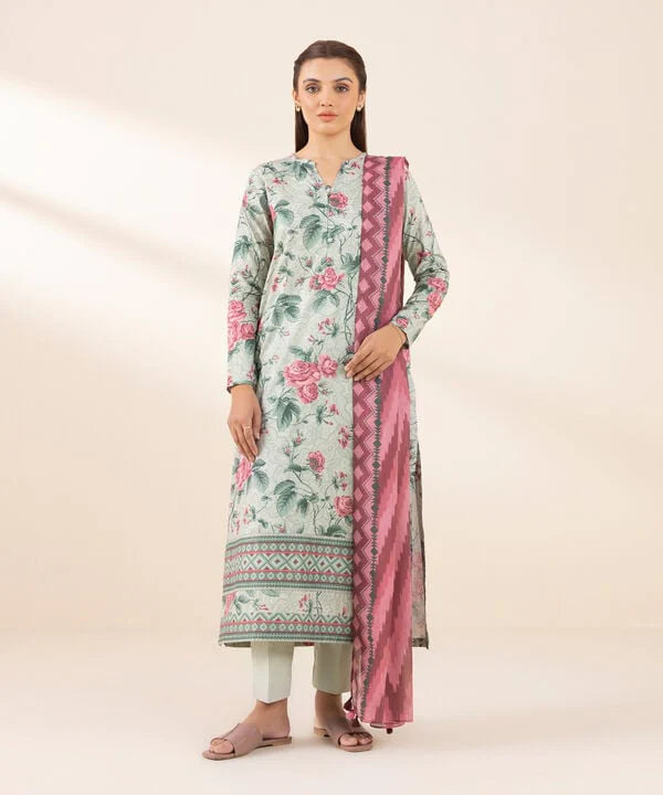 SAPPHIRE | UNSTITCHED 3 PIECE PRINTED LAWN SUIT
