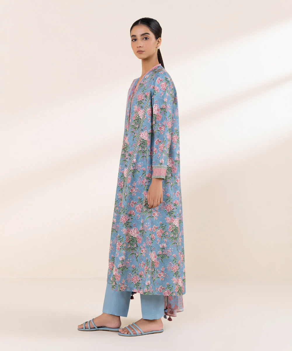 SAPPHIRE | UNSTITCHED 3 PIECE PRINTED LAWN SUIT