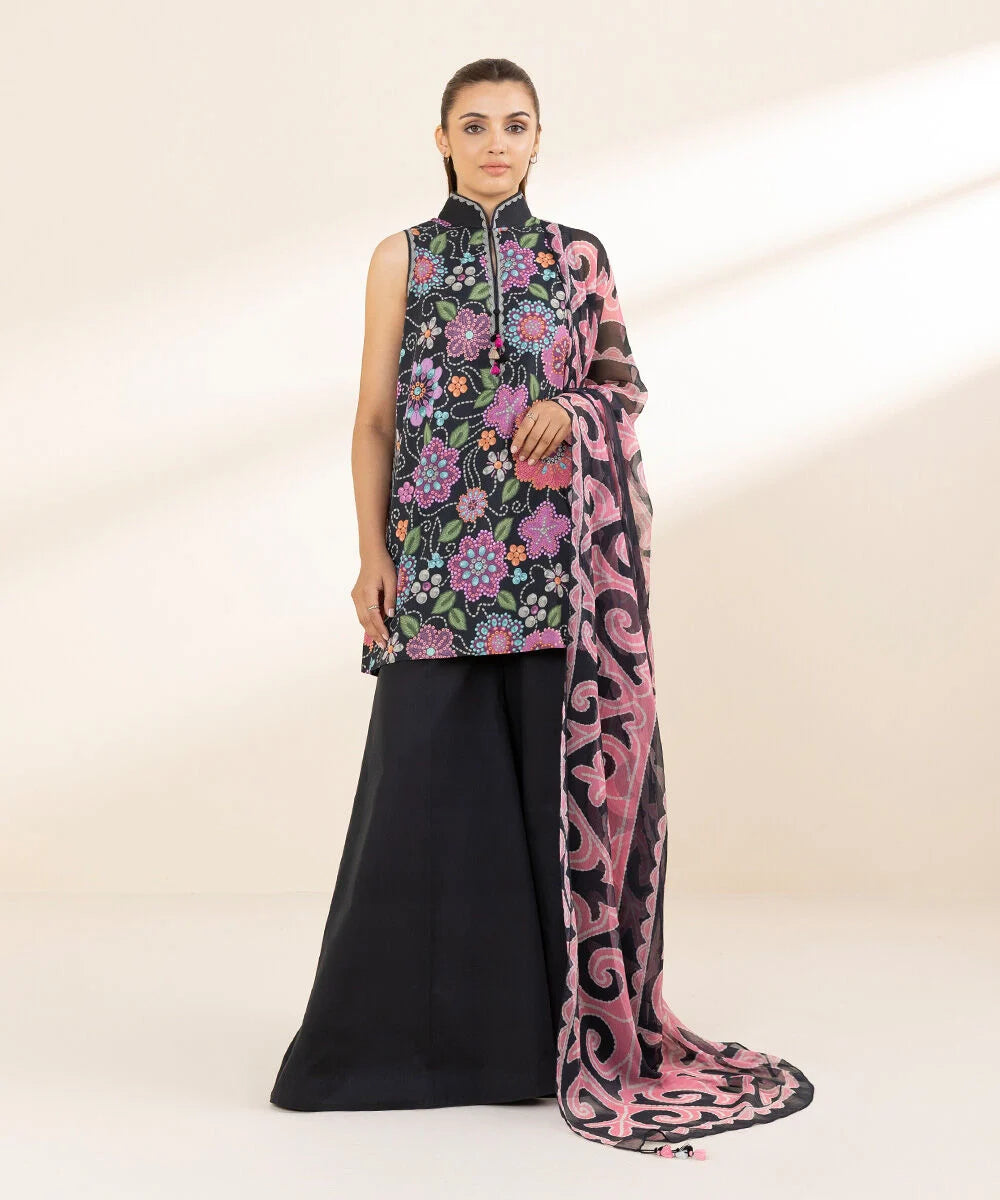 SAPPHIRE | UNSTITCHED 3 PIECE PRINTED LAWN SUIT