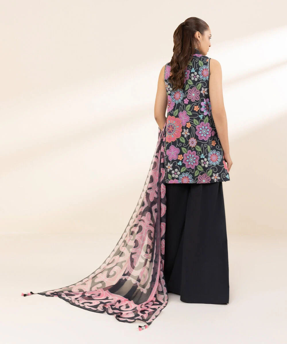SAPPHIRE | UNSTITCHED 3 PIECE PRINTED LAWN SUIT