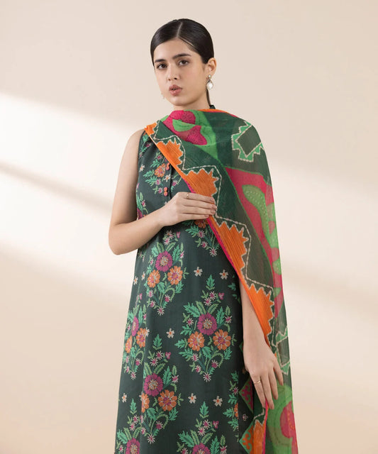 SAPPHIRE | UNSTITCHED 3 PIECE PRINTED LAWN SUIT