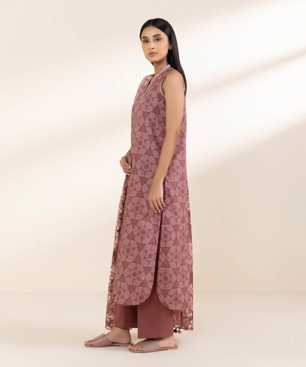 SAPPHIRE | UNSTITCHED 3 PIECE PRINTED LAWN SUIT
